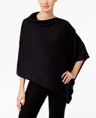 Eileen Fisher Merino Wool Striped Poncho Sweater, A Macy's Exclusive