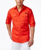 Sean John Men's Linen Flight Shirt