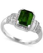 Effy Final Call Emerald (1-3/8 Ct. T.w.) And Diamond (1/3 Ct. T.w.) Ring In 14k White Gold