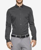 Calvin Klein Men's Slim-fit Herringbone Shirt