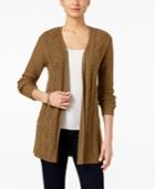 Karen Scott Cable-knit Duster Cardigan, Only At Macy's