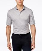 Greg Norman For Tasso Elba Men's Diamond Jacquard Performance Golf Polo