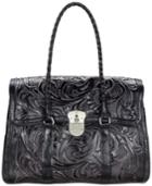 Patricia Nash Tuscan Tooled Vienna Top-flap Large Satchel