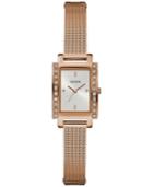 Guess Women's Rose Gold-tone Stainless Steel Mesh Bracelet Watch 20x35mm U0953l3