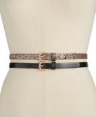 Inc International Concepts Glitter 2-for-1 Skinny Belts, Only At Macy's