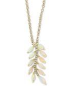 Effy Opal (1 Ct. T.w.) & Diamond Accent 18 Pendant Necklace In 14k Gold