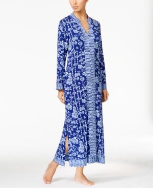 Oscar De La Renta Block-print Caftan