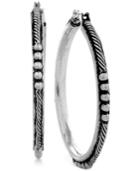 Lucky Brand Silver-tone Hoop Earrings
