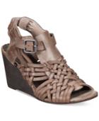 Naughty Monkey Dually Noted Woven Wedge Sandals Women's Shoes