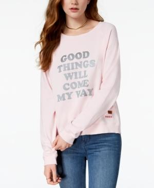 Peace Love World Good Things Graphic Sweatshirt