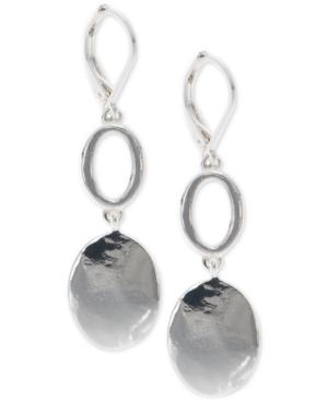 Nine West Two-tone Double Drop Earrings