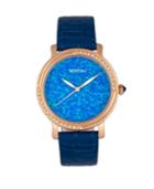 Bertha Quartz Courtney Collection Blue Leather Watch 37mm