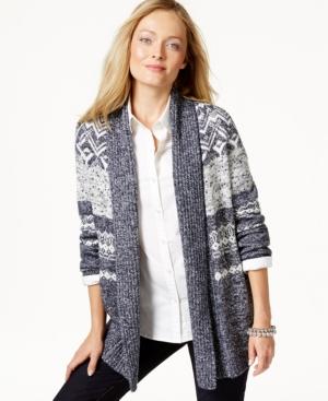 Charter Club Fair Isle Shawl Cardigan, Only At Macy's