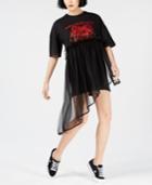 Nicopanda Asymmetrical Tulle T-shirt Dress, Created For Macy's