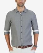 Nautica Men's Slim-fit Naviator Tweed Shirt