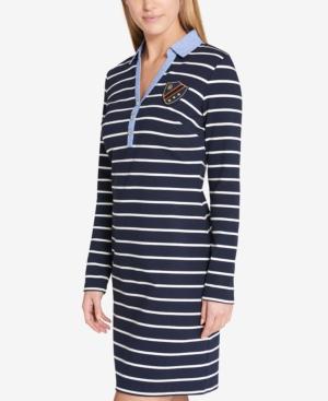Tommy Hilfiger Striped Shirtdress, Created For Macy's
