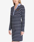 Tommy Hilfiger Striped Shirtdress, Created For Macy's