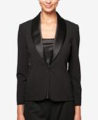 Alex Evenings Satin-trim Jacket & Shell