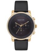 Kenneth Cole Reaction Men's Analog-digital Faux Leather Strap Watch 44mm