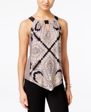 Inc International Concepts Handkerchief-hem Halter Top, Only At Macy's