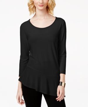 Inc International Concepts Asymmetrical Peplum Top