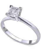 Diamond Solitaire Engagement Ring (1 Ct. T.w.) In 14k White Gold