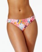 Hula Honey Palm Breeze Floral-print Cheeky Bikini Bottoms Women's Swimsuit