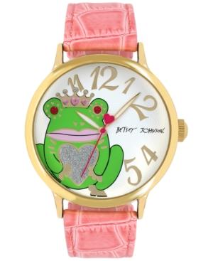 Betsey Johnson Women's Pink Strap Watch 42mm Bj00496-52