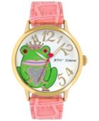 Betsey Johnson Women's Pink Strap Watch 42mm Bj00496-52