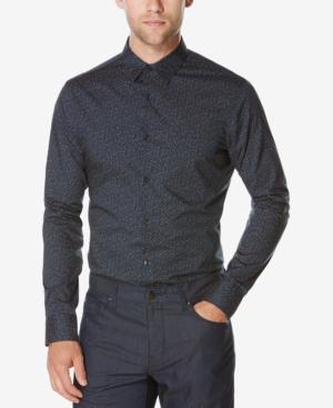 Perry Ellis Men's Slim-fit Splatter Dash Shirt