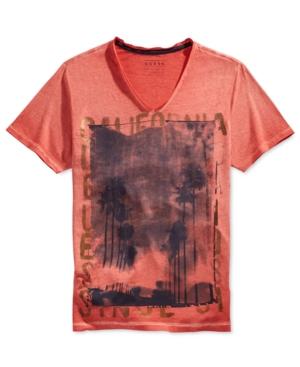 Guess Men's Framed Palms V-neck T-shirt