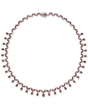 Rhodolite Garnet Statement Necklace (40 Ct. T.w.) In Sterling Silver