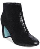 Blue By Betsey Johnson Blair Sequin Ankle Booties Women's Shoes