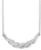 Wrapped In Love Diamond Twist Necklace In Sterling Silver (1 Ct. T.w.)