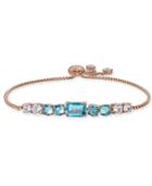Danori Rose Gold-tone Crystal Slider Bracelet, Created For Macy's