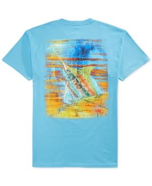 Guy Harvey Blue Panama Graphic T-shirt