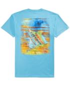 Guy Harvey Blue Panama Graphic T-shirt