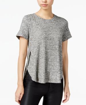Bar Iii Ribbed High-low Top, Only At Macy's
