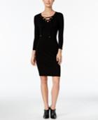 Calvin Klein Lace-up Sweater Dress
