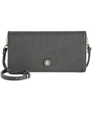 Tommy Hilfiger Th Enamel-serif Convertible Crossbody Clutch