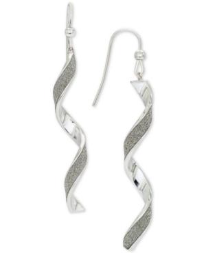 Giani Bernini Glitter Twist Drop Earrings, Created For Macy's