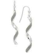 Giani Bernini Glitter Twist Drop Earrings, Created For Macy's