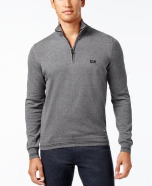 Hugo Boss Green Men's Zimmer Quarter-zip Sweater