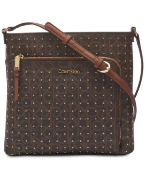 Calvin Klein Hudson Signature Studded Crossbody