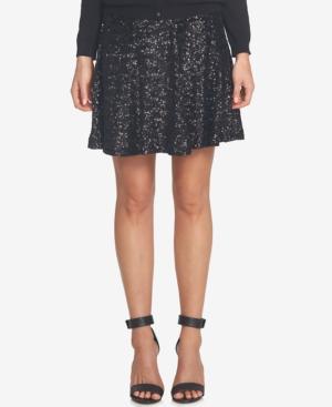 Cece Sequined A-line Skirt