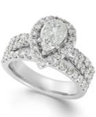 Diamond Engagement Ring In 14k White Gold (2-3/8 Ct. T.w.)