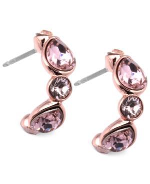 Givenchy Rose Gold-tone Crystal Drop Earrings