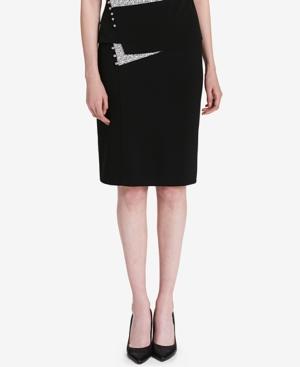Calvin Klein Colorblocked Pencil Skirt