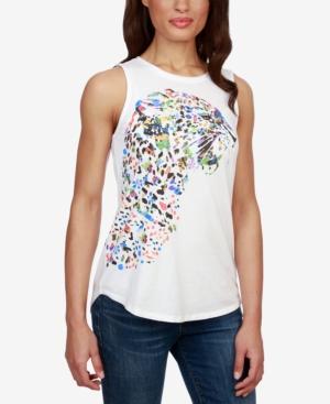 Lucky Brand Cheetah Graphic Tank Top