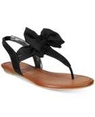 Material Girl Swan Flat Thong Sandals, Created For Macy's Women's Shoes